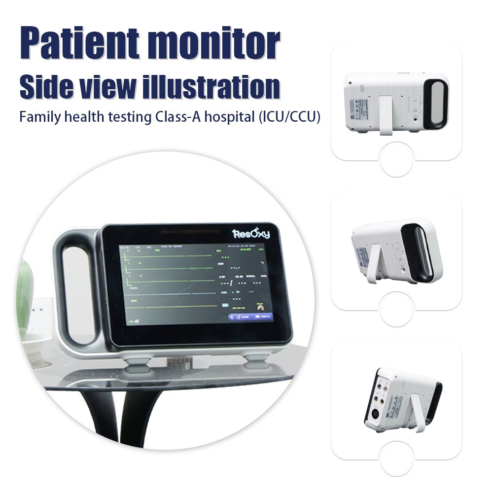 Multi-parameter Patient Monitor Vital Signs Monitor ECG/NIBP/TEMP/RESP/SPO2/PR