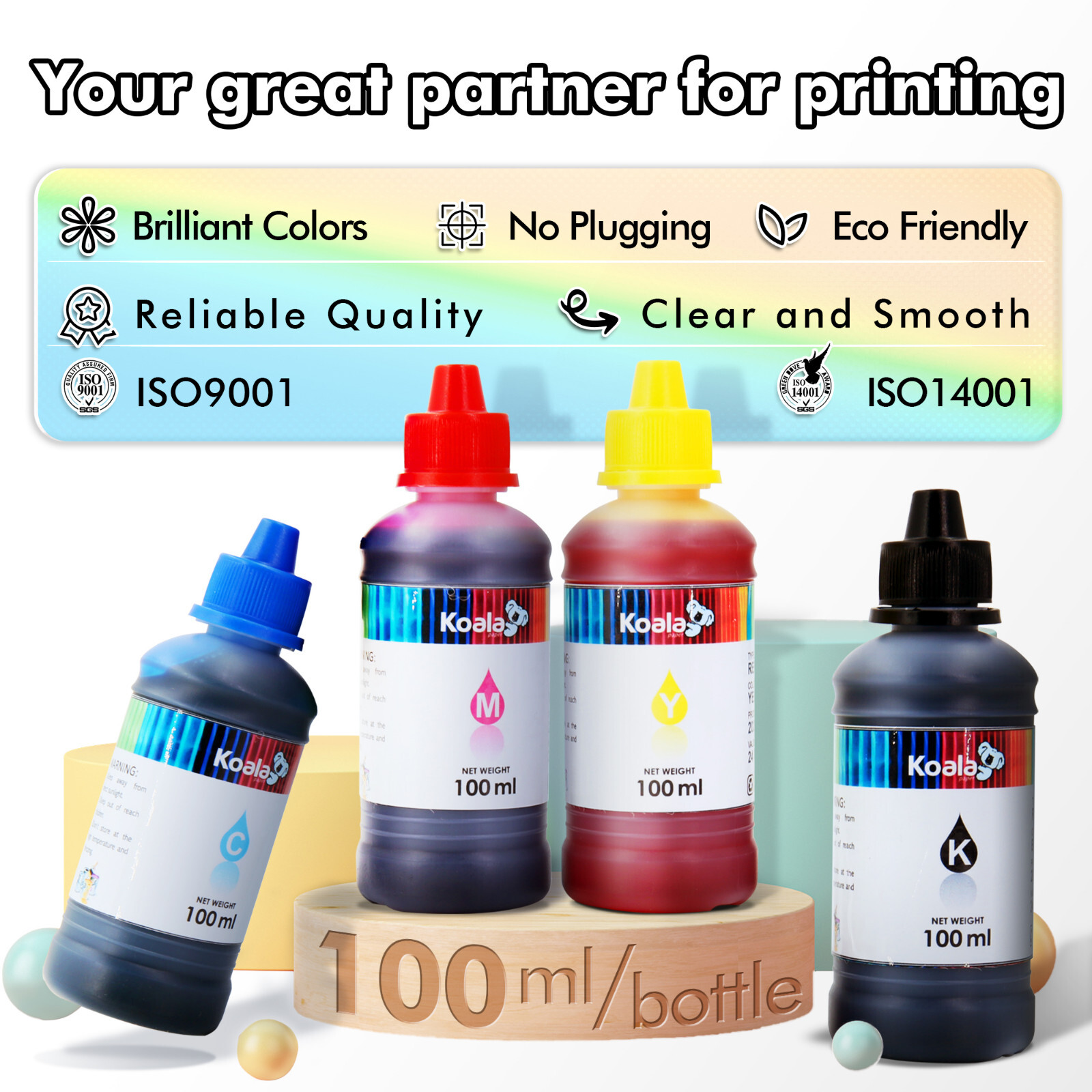 Bulk 800ML Koala Ink Refill Kits for All Inkjet Printers HP Canon Epson Brother