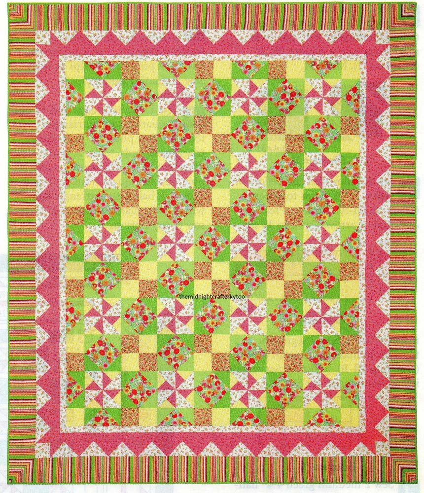 Teen Twist Quilt Pattern Pieced DP