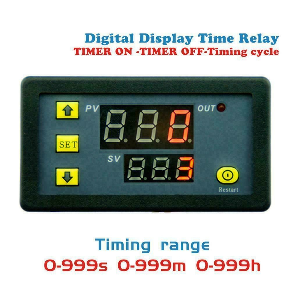 AC DC Timer Switch Cycling Module Digital Display Time Delay Relay Timing Led