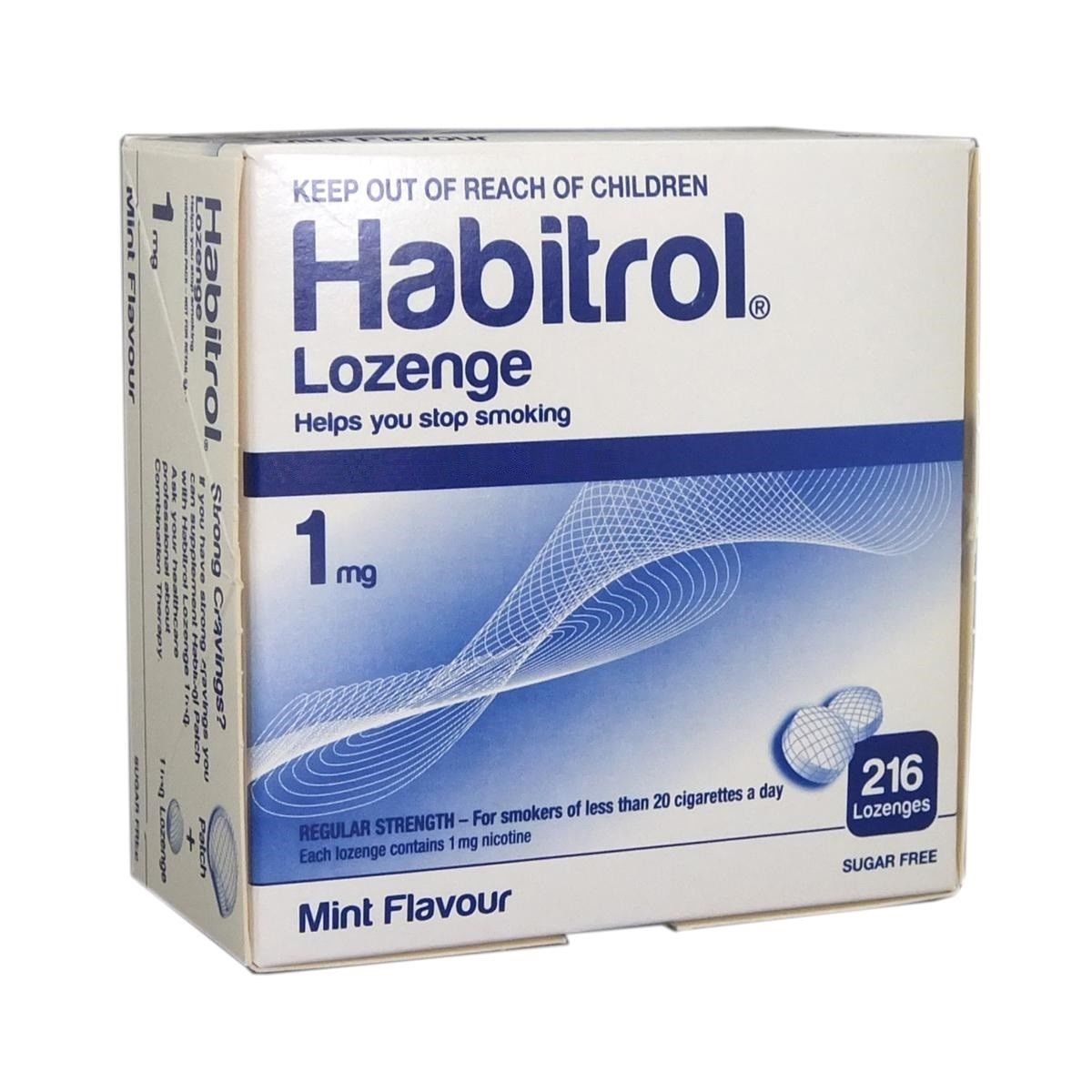 Habitrol Nicotine Lozenge 1mg Mint Flavor 2 boxes 432 Pieces Sugar Free FRESH