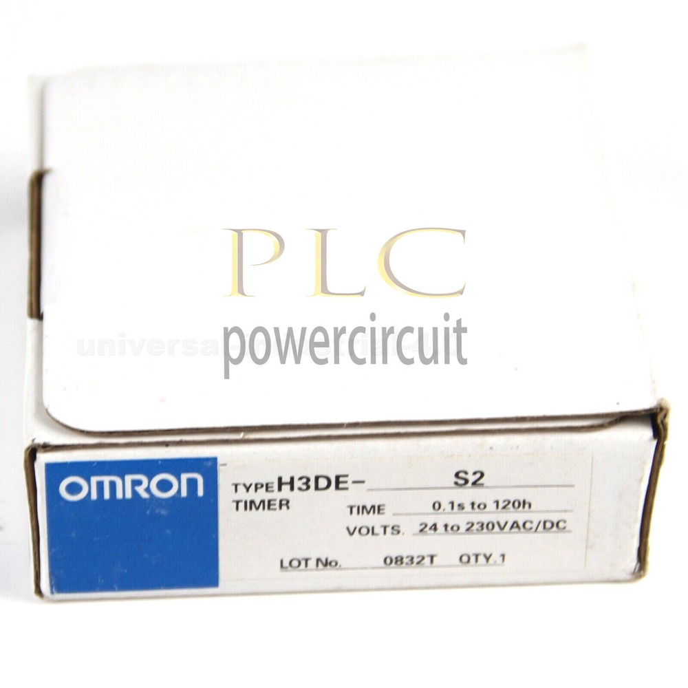 New In Box OMRON H3DE-S2 Time Relay Timer 1Pcs.