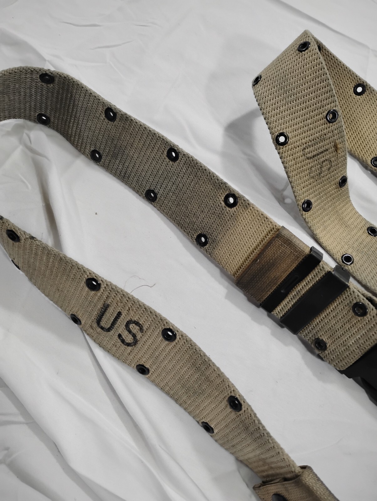 Used Large USGI Authentic Desert Tan Alice Belt USAF Military Army