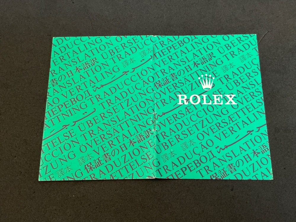 Authentic ROLEX TRANSLATION Booklet Code 565.00.5W For GMT Sub DD DJ..