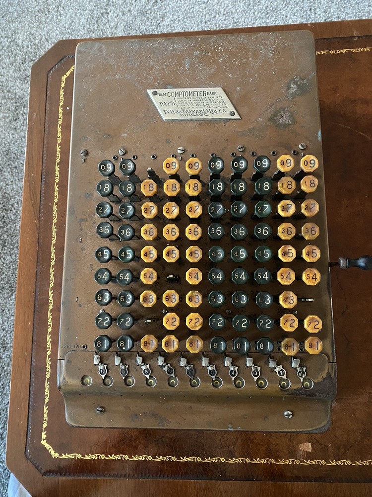 Felt And Tarrant Original Metal Comptometer Calculator Adding Machine