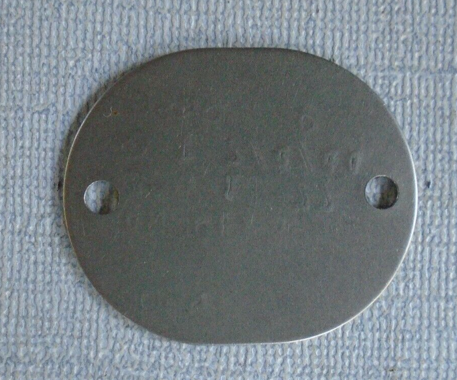 US Navy Reserve 1944 dog tag