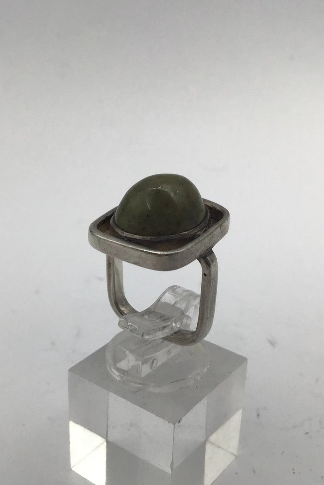 A Ring Sterling Silver Ring with Mosagat