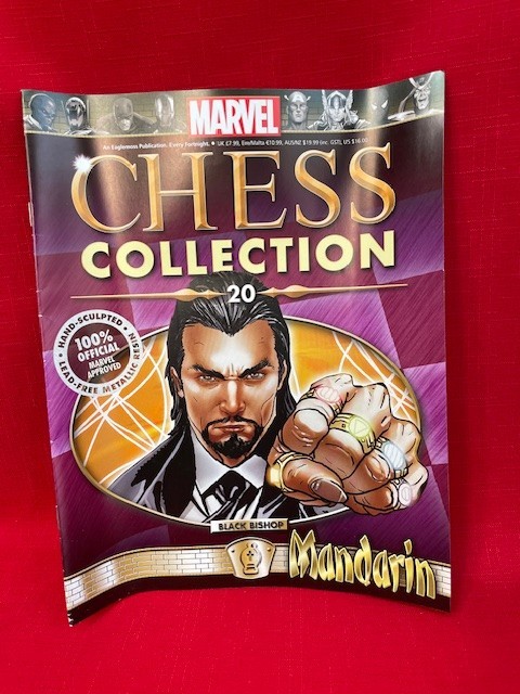 MARVEL CHESS FIG COLL MAG #20 MANDARIN-BLACK BISHOP- EAGLEMOSS PUBLICATIONS LTD
