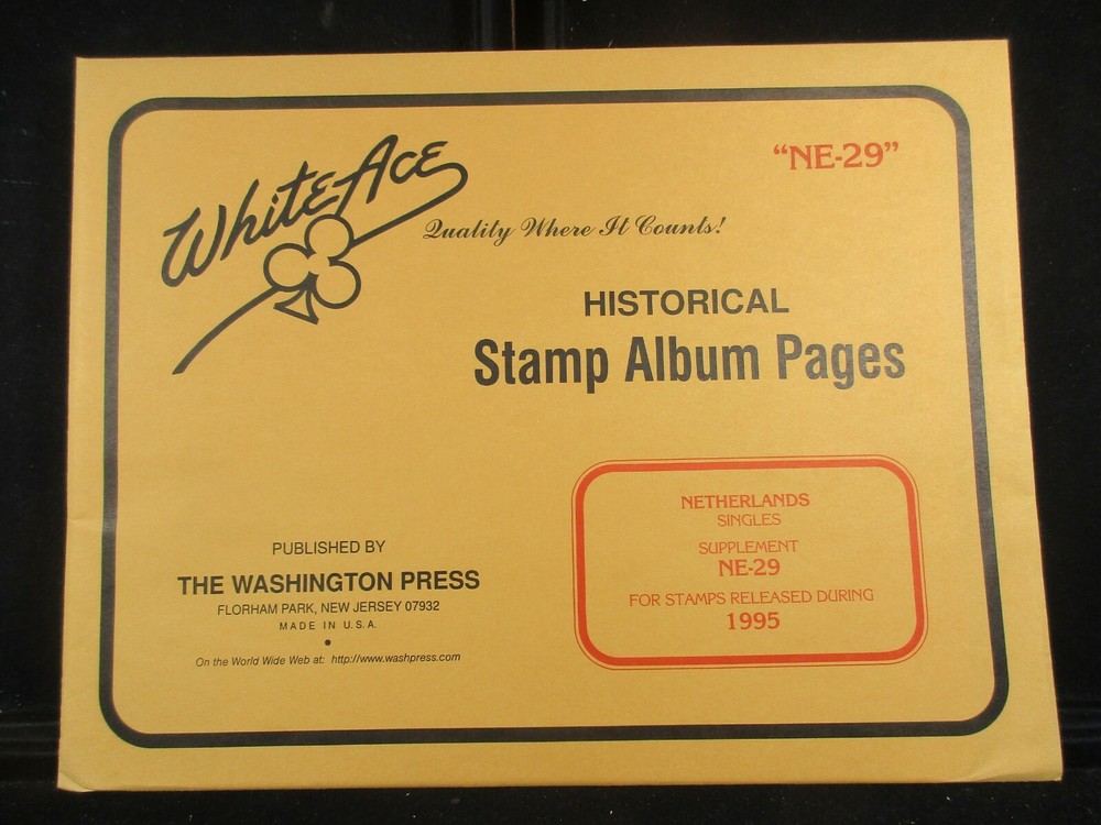 "WHITEACE" NETHERLANDS SUPPLEMENT "NE-29" 1995 SINGLES W/FREE SHP.