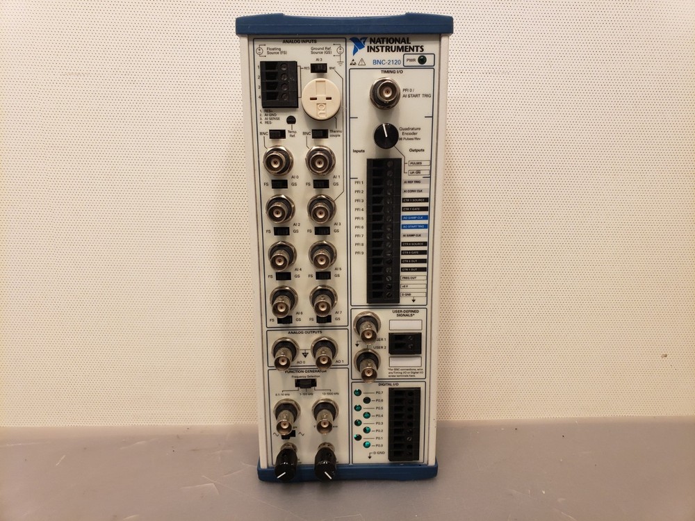 National Instruments NI BNC-2120 Connector Block w Function Generator BOB