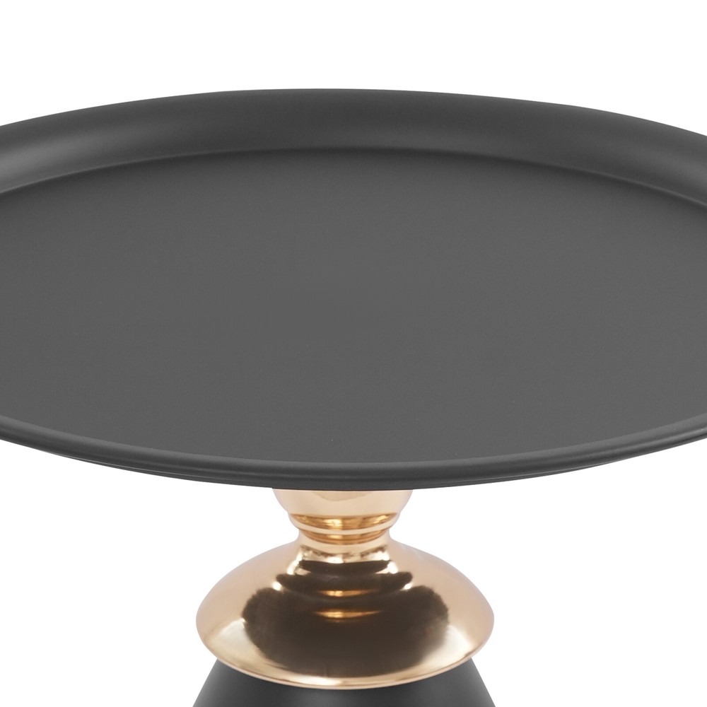 Small Round Side Table, Iron Side Table for Small Spaces, Modern Couch End Table