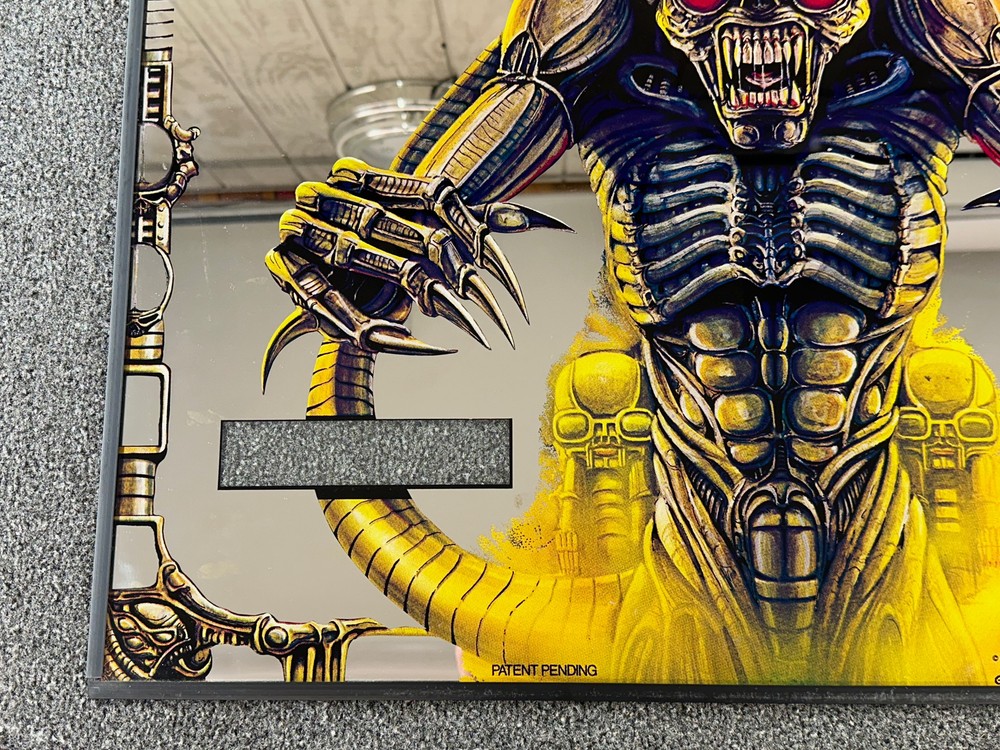 Bally Space Invaders Pinball Machine Game Backglass ORIGINAL Inner