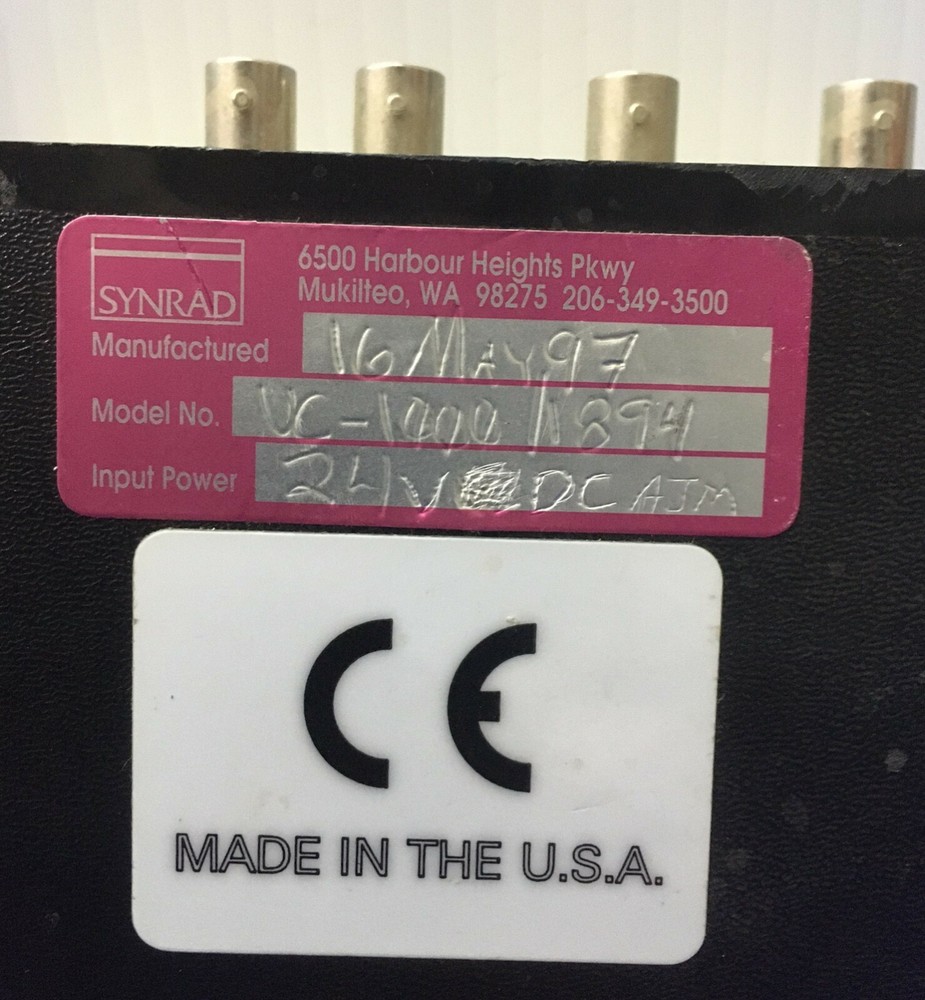 SYNRAD UC-1000 CO2 LASER CONTROLLER 24 VDC