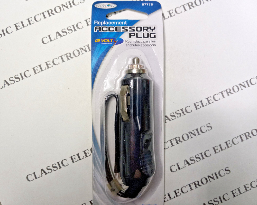 Custom Accessory 12V DC Cigarette Lighter Replacement Plug With Fuse