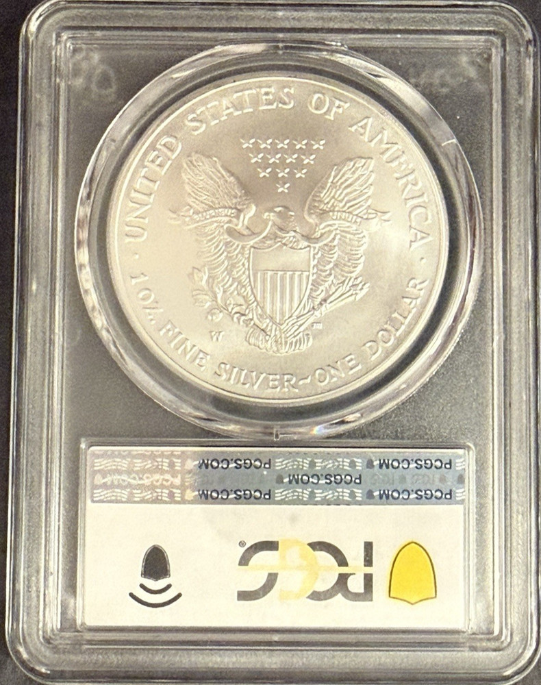 2007-W Burnished Silver Eagle PCGS SP69 Classic Blue Label