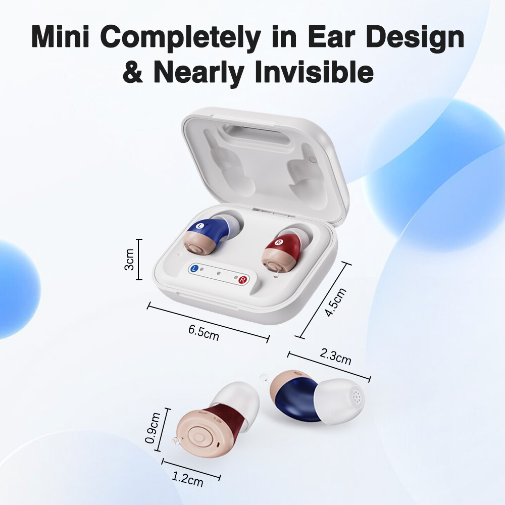JINGHAO Rechargeable Hearing Aids Hearing Amplifier Sound Enhance -FREE RETURN