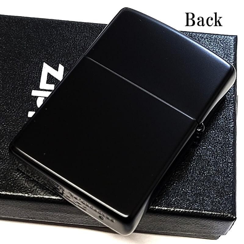 Zippo Initial S Matte Black Etching Engraving Regular Lighter Japan