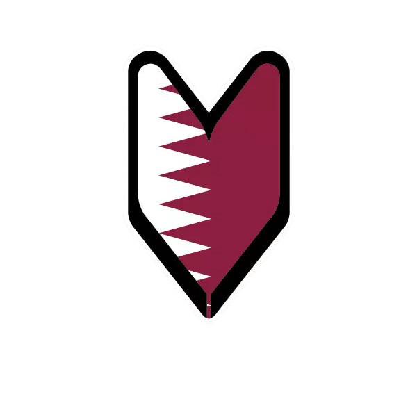 Qatari Driver Badge Sticker Decal
