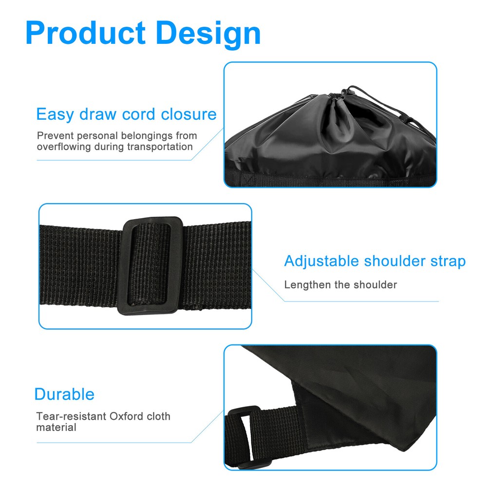 Large Laundry Backpack Bag Luggage Storage Shoulder Strap Heavy Duty Drawstring
