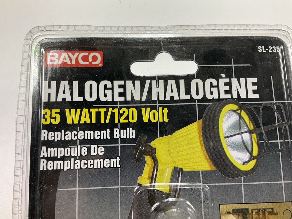 (2) Bayco SL-235 Replacement 35W Halogen Bulb For Model 1000 Halogen Work Light
