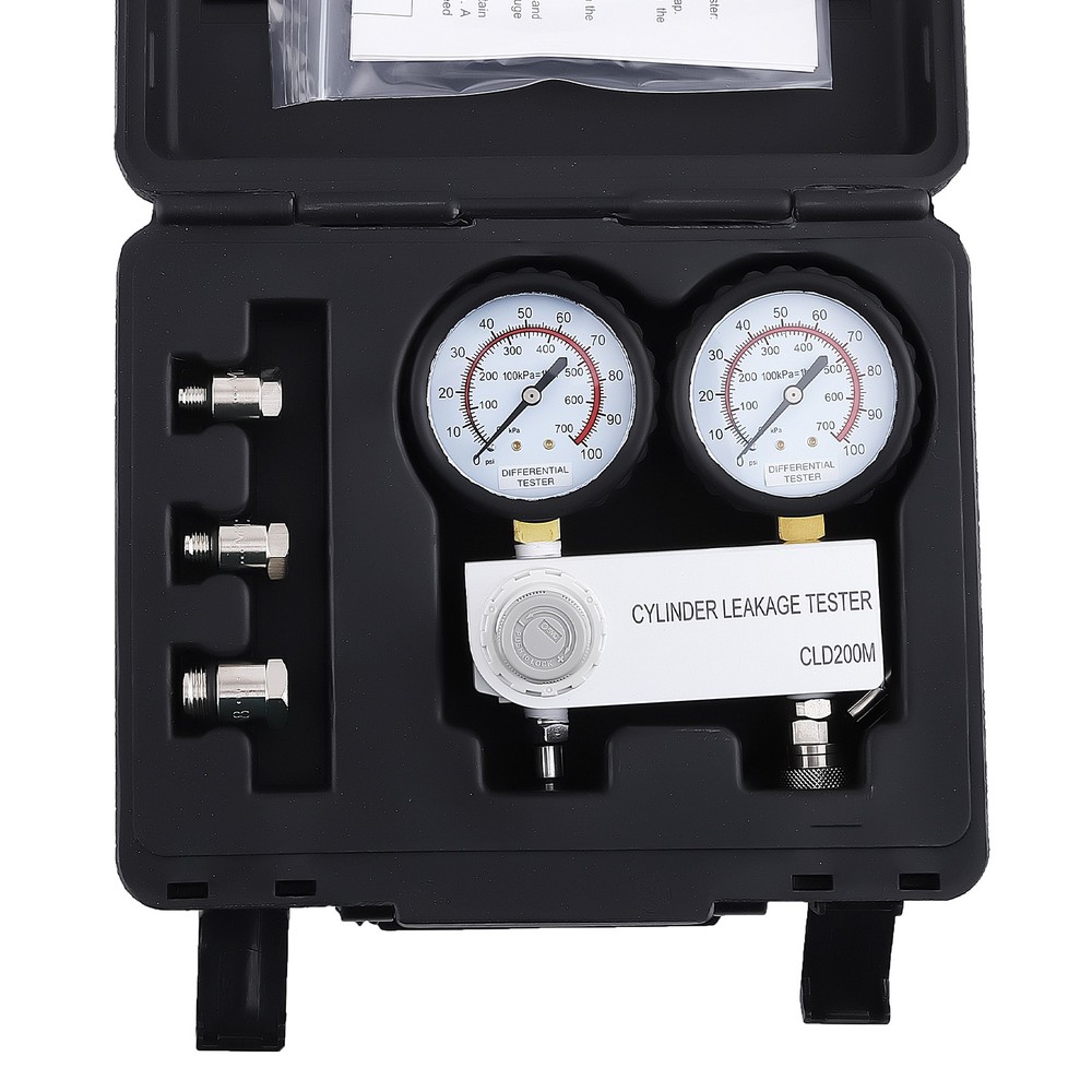 Cylinder Leak Down Tester Engine Compression Diagnostics Test Tool Kits