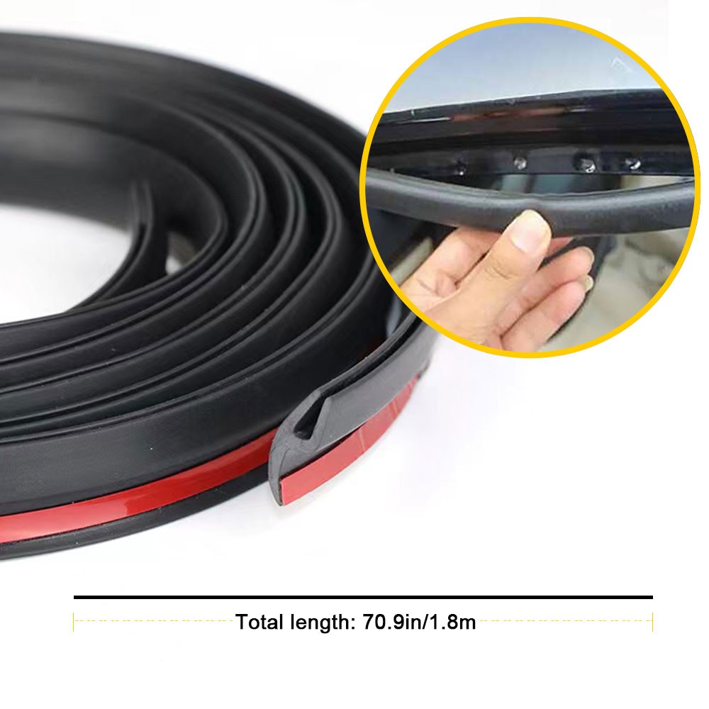 6Ft For BMW Accessories Rubber Front Windshield Panel Seal Strip Moulding Trim