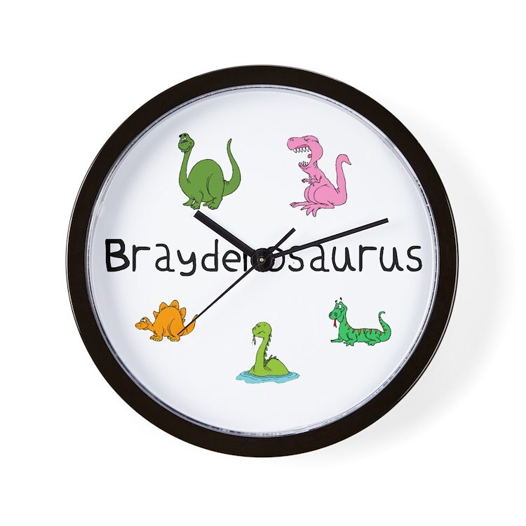 CafePress Braydenosaurus 10" Wall Clock (114587067)