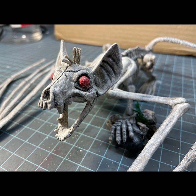 Handpainted Dragon Bone Diorama with Removable Base