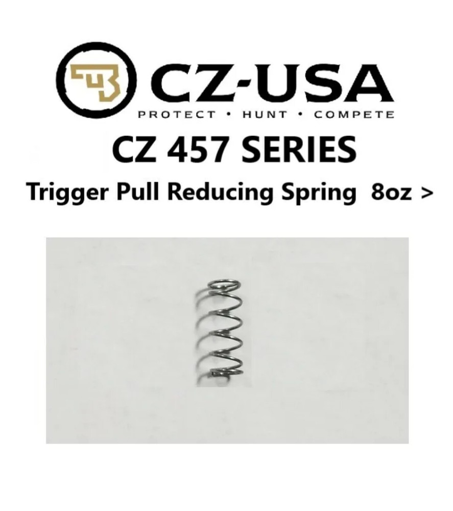 CZ 457 Series Rifles, COMPETITION Trigger Pull Reducer Spring 8oz+, ALL calibers