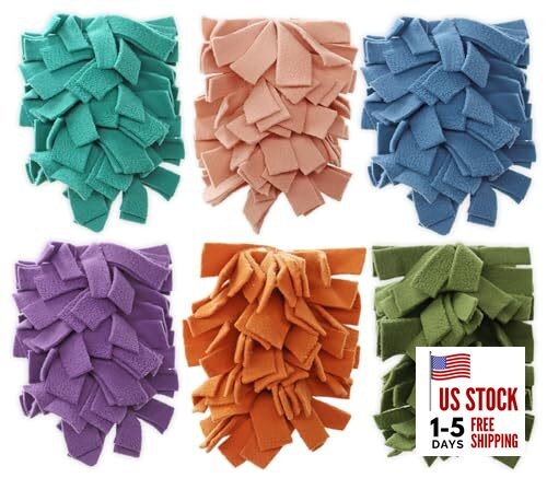6 Layer Fleece Duster Refills for Swiffer Hand Duster, 6 Pack-multicolour-b