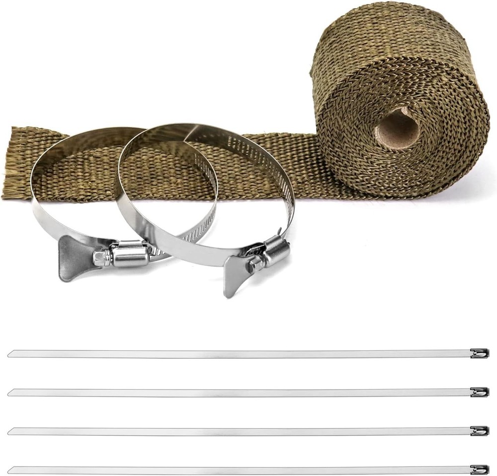 Fireproof Pipe Wrap Insulation – Heat Resistant Chimney Flue Protector w/ Clips