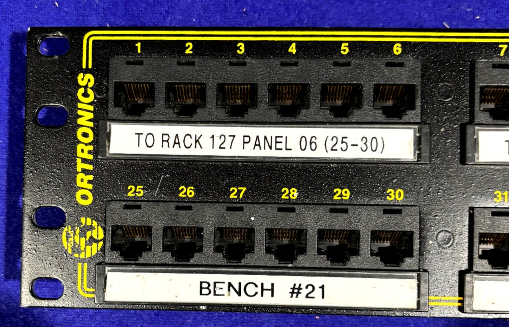 ORTRONICS 2U CAT 5E 48 Port Rack Mount Panel
