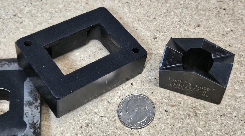 Greenlee No. rectangular punch 1" x 1.625" - U.S.A. made - rectangle