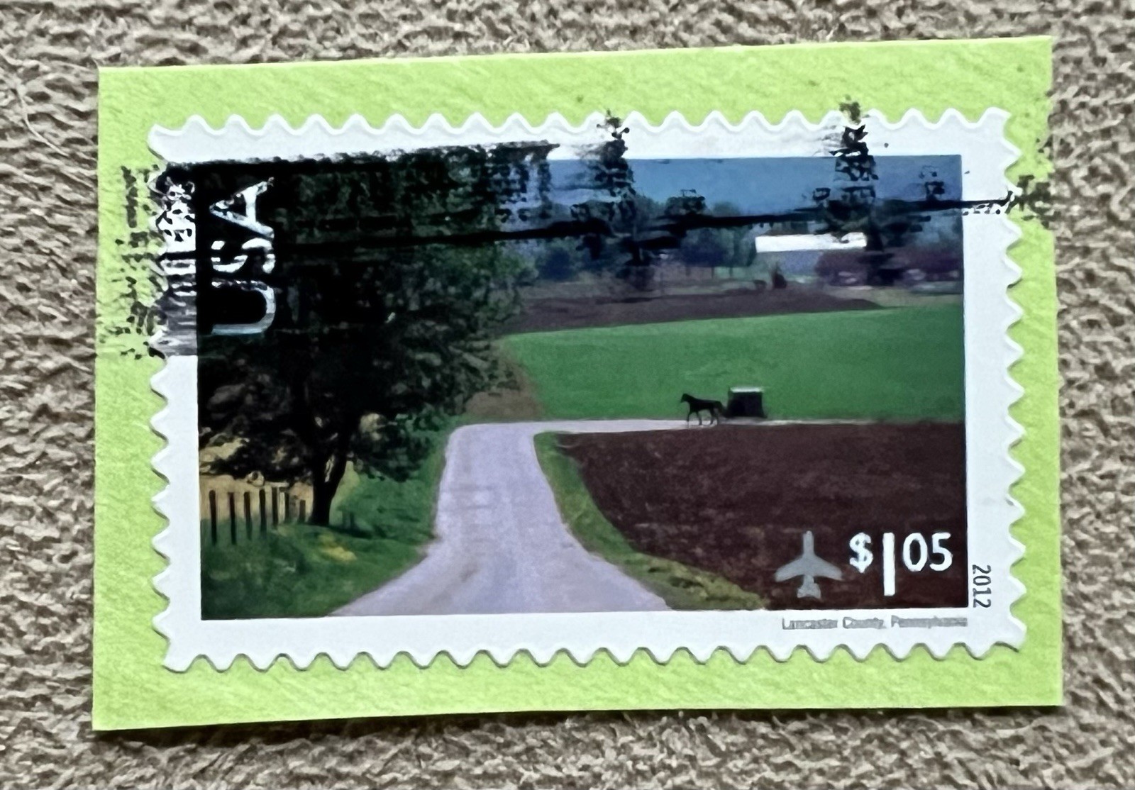 US Scott #C150 Lancaster County, PA Scenic American Landscapes  $1.05 Used Stamp