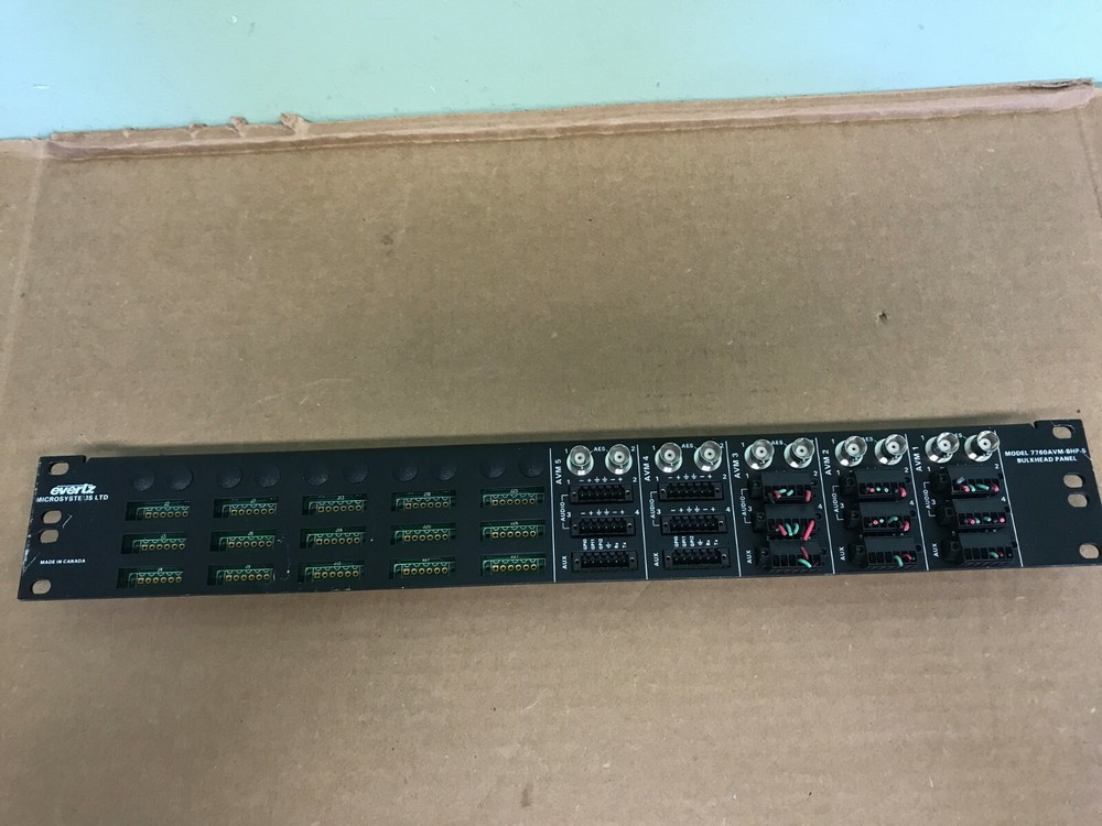 EVERTZ  7760AVM-BHP-5  BULKHEAD PANEL