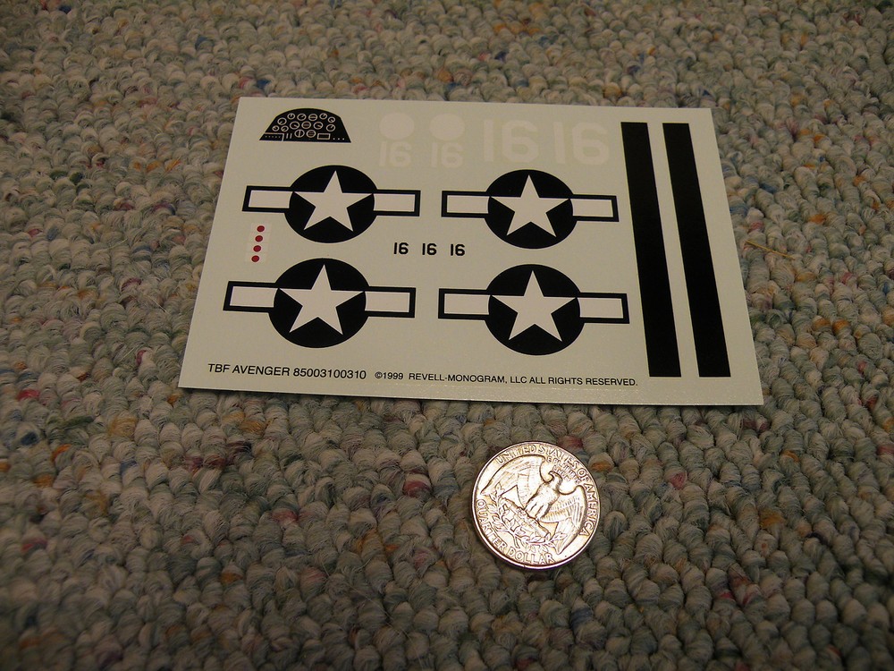 Revell Monogram decals 1/48 TBF Avenger  L138