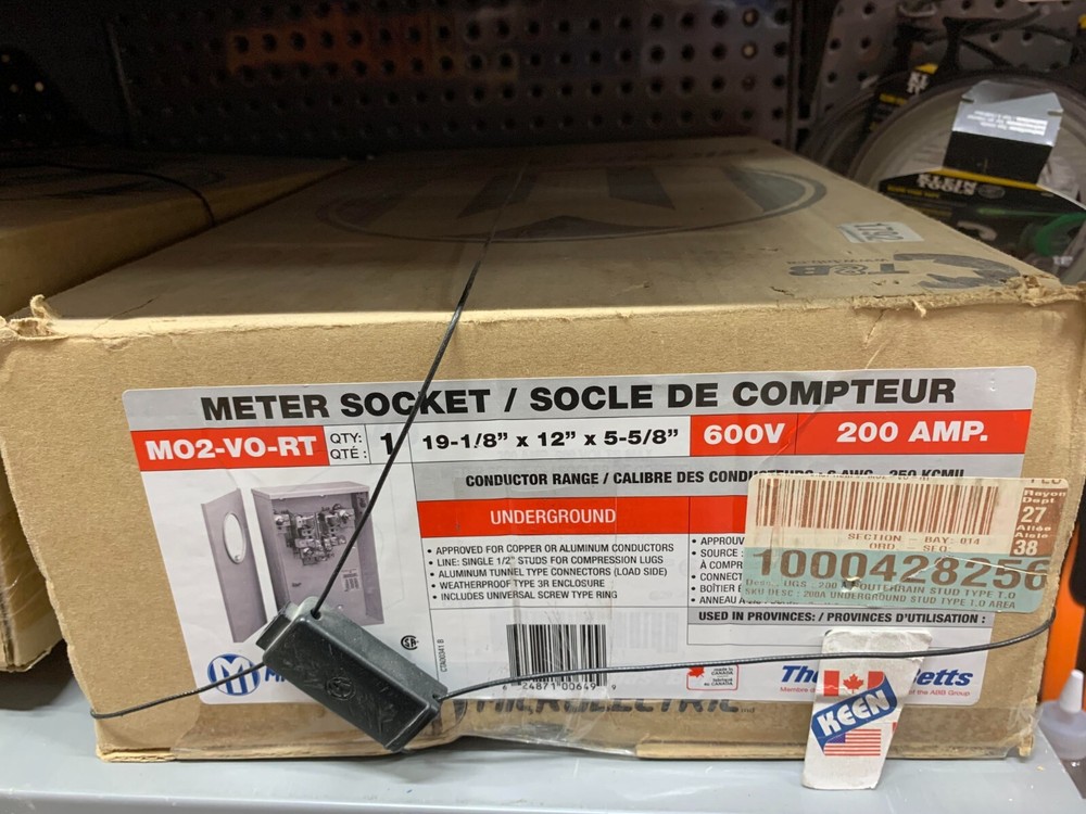 Microelectric Underground meter socket 200 A 600 V