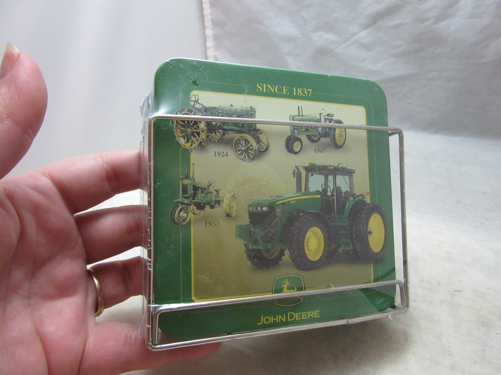 NEW John Deere adverting coaster set. Tractors