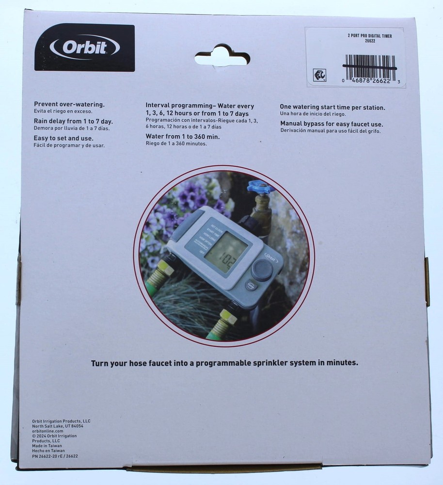 Orbit Pro Contractor Grade Watering Timer 2 Port