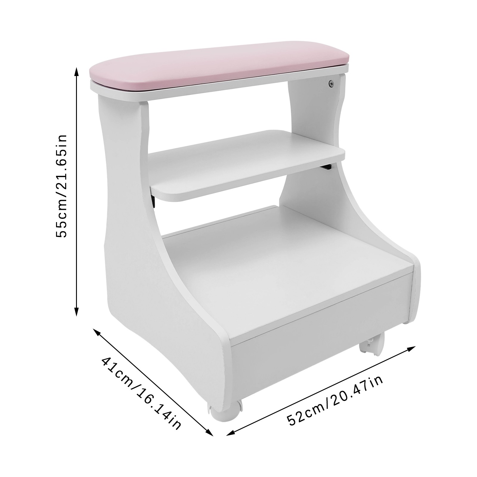 Foot Rest Pedicure Manicure Funiture, Trolley for Foot Bath, Footbath Stool