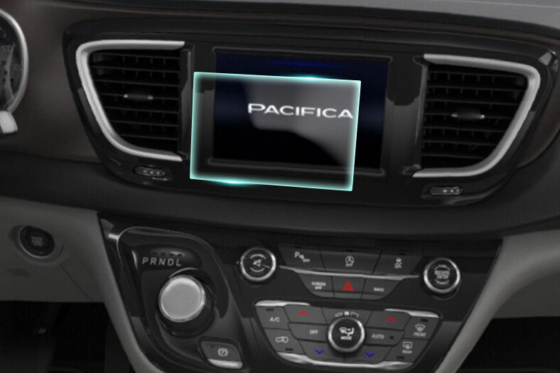 Crystal Clear Screen Protector for 2018 Chrysler Pacifica Vehicle Navigation