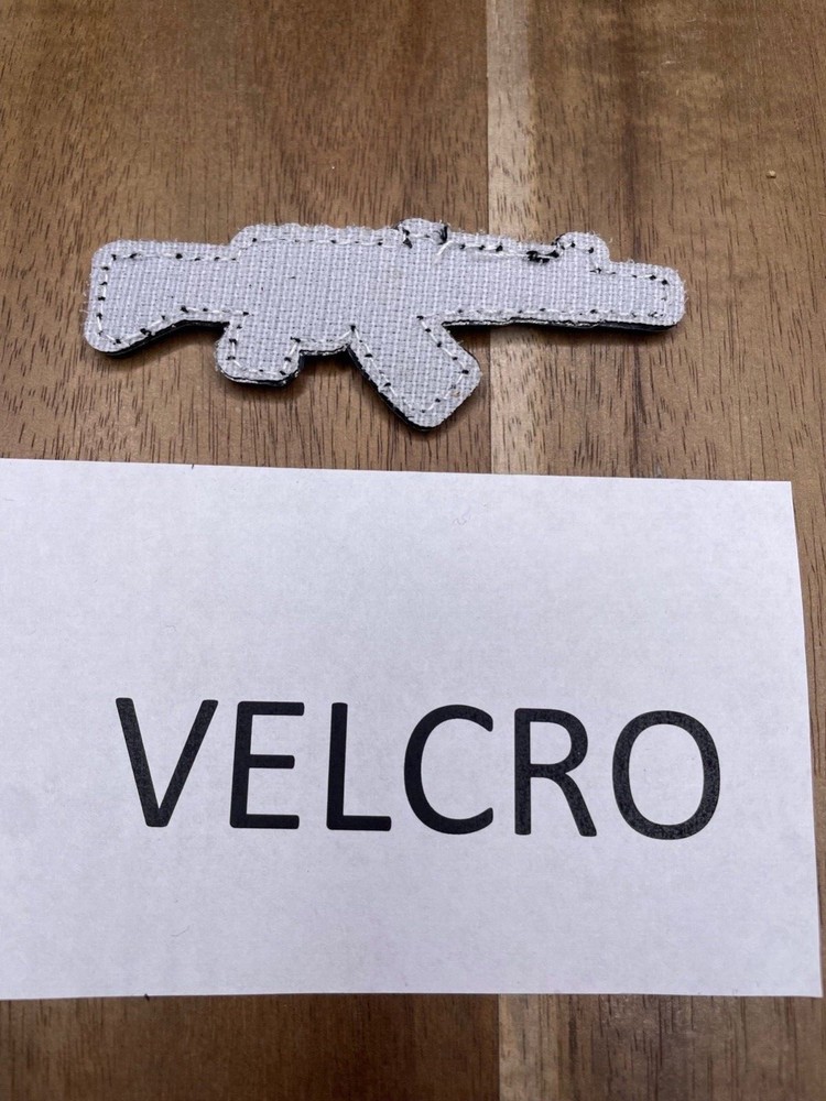 AK47 PVC Patch Hook Loop Airsoft Tactical Morale Russian Polytech Assault Rifle