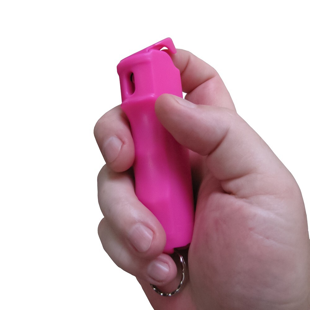 Streetwise STICKY GEL Pepper Spray (2 Pack) 1/2oz Flip Top Keychain Defense PINK