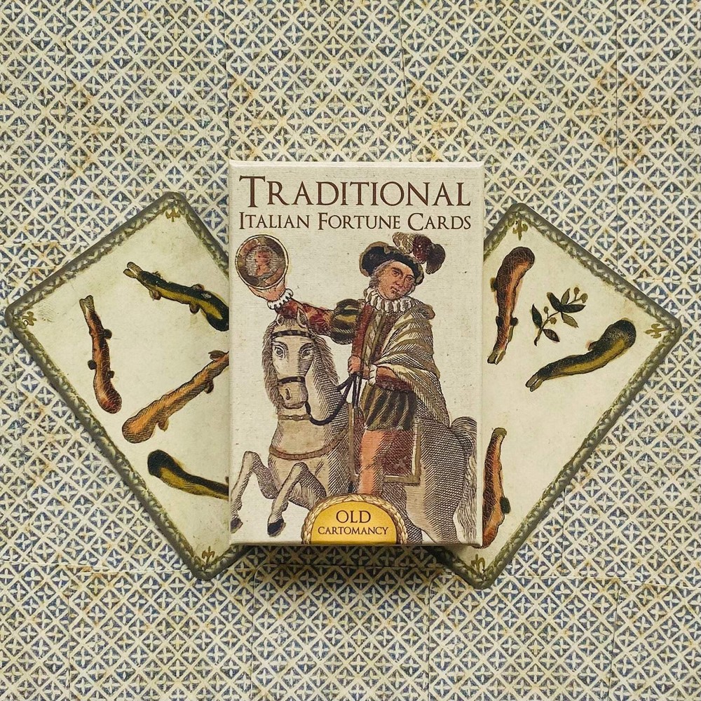 Old Cartomancy Italian Fortune Telling Cards Deck Lo Scarabeo