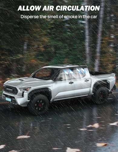 Low Profile Rain Guards Compatible with 2024 2025 2026 Tacoma Double Cab