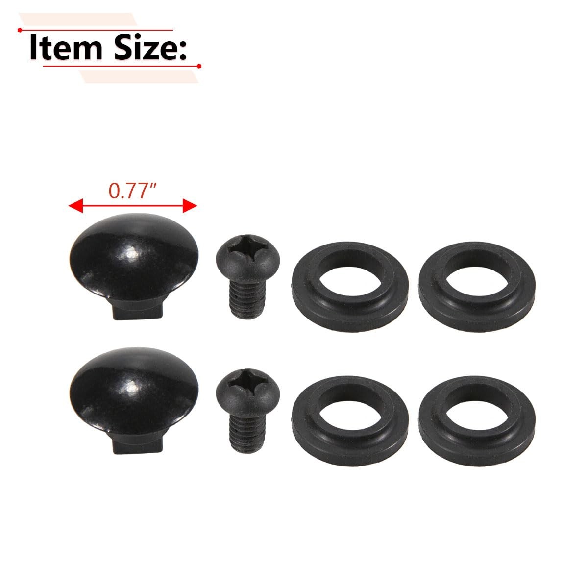 2pcs Rear Quarter Glass Window Latch Bolt Kit 03-17 Toyota Sienna