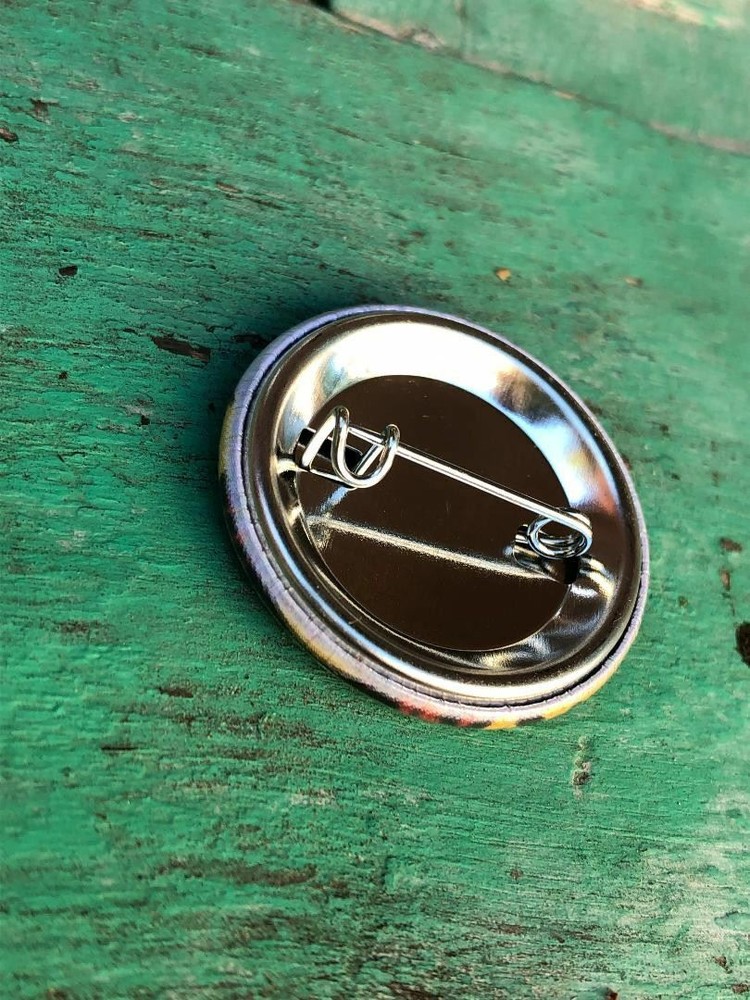 Stay Trippy Hippie Alien Button Set