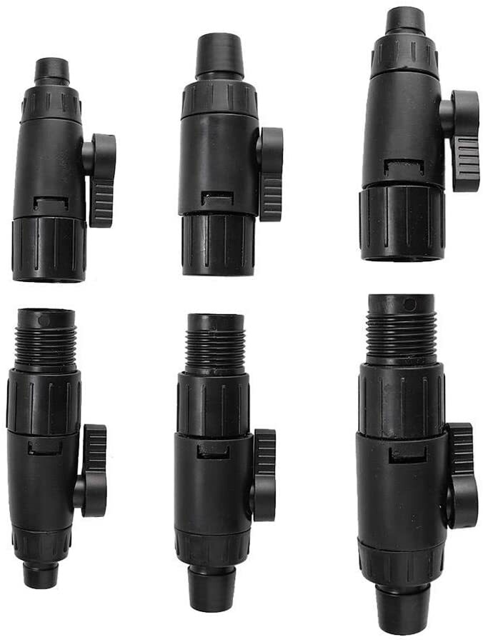 Aquarium Hose Valve Connector with Quick Release Handle and Control Valve Filter