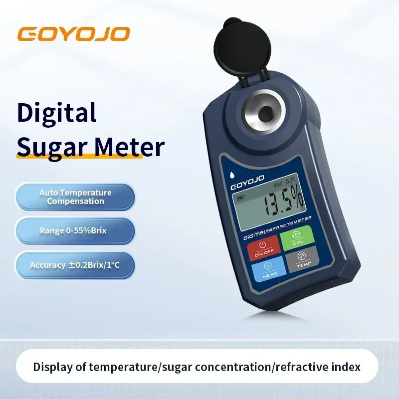 Digital Refractometer Brix Meter For Fruit Juice Sprite Sugar Tester Meter 0‑55%