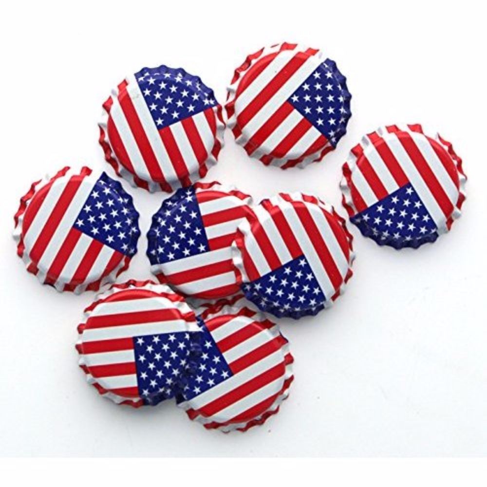 Crown Caps With Oxy-Liner-576 Caps (American Flag)